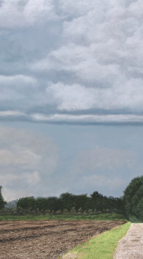 Rain Clouds Over Farmland by Christopher Witchall