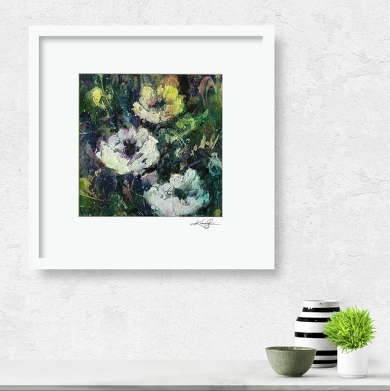 Floral Delight 15 - Textured Floral Abstract Painting by Kathy Morton Stanion