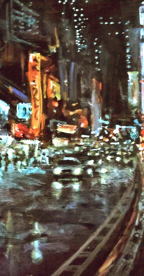 New York City in Rain, 61 by Vishalandra Dakur