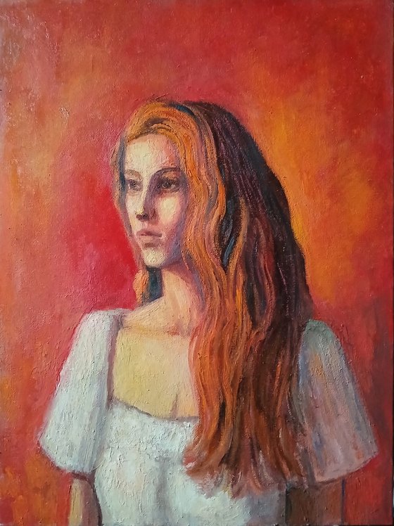 Portrait of young woman