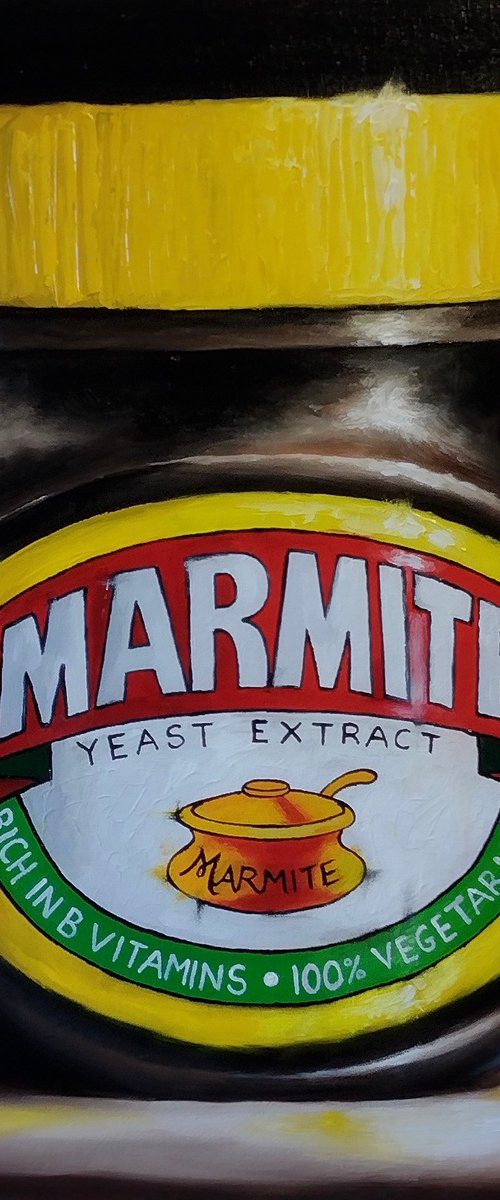 Mega Marmite still life by Jane Palmer Art