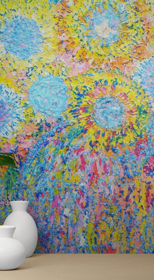 Spanish Sunflowers 2026 by Lesley Blackburn
