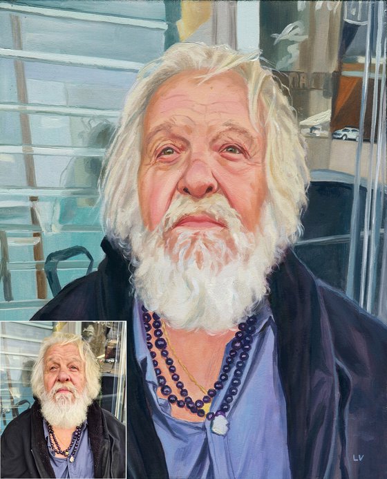 Custom oil portrait from photo