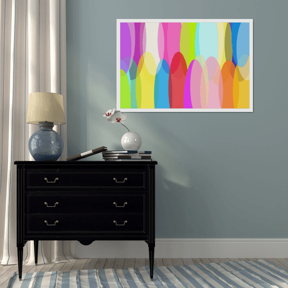 Abstract а rainbow of emotions artmodern