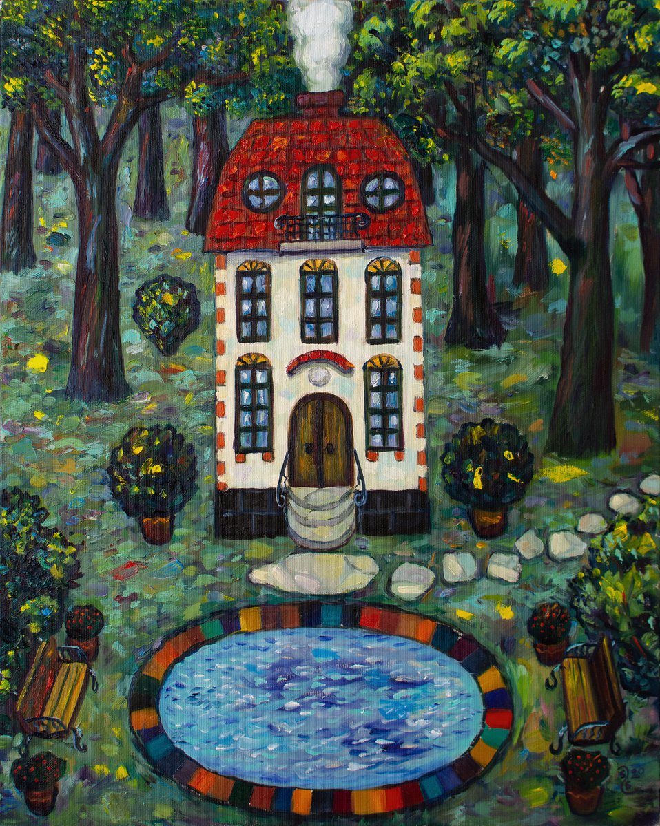 House in the forest by Gala Sobol by Gala Sobol
