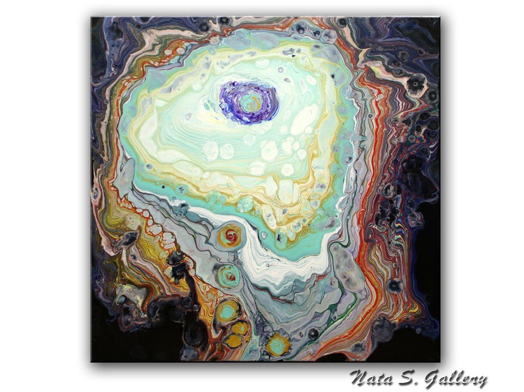 Agate Abstract Acrylic Fluid Painting Artfinder