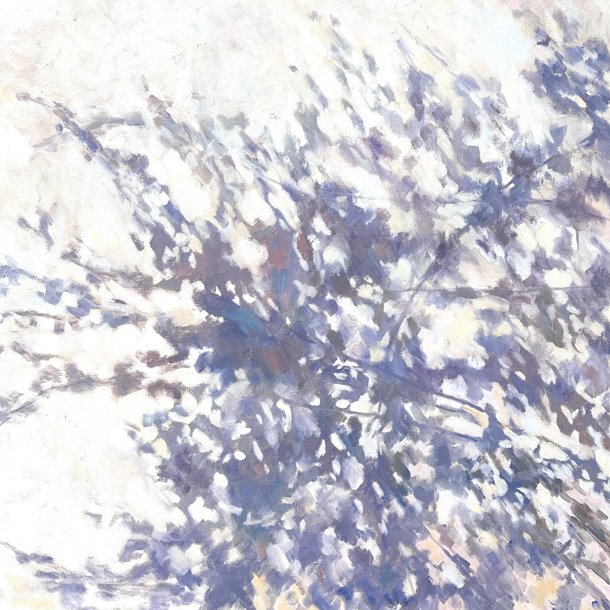 Organic Abstract Oil Painting By Nataliya Lemesheva, 31 X 31", Shadow 1, Original Artwork