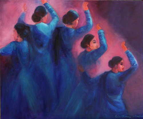 Indian Dancers - Kathak Dance by Asha Shenoy
