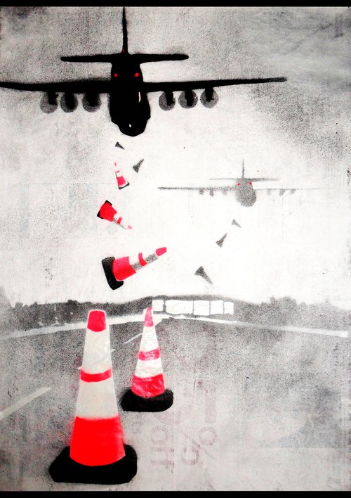 Bollard Bombers (on The Daily Telegraph). by Juan Sly