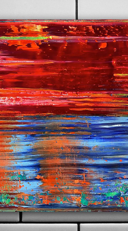 "In This Together" - Original PMS Abstract Oil Painting On Canvas - 20" x 20" by Preston M. Smith (PMS)