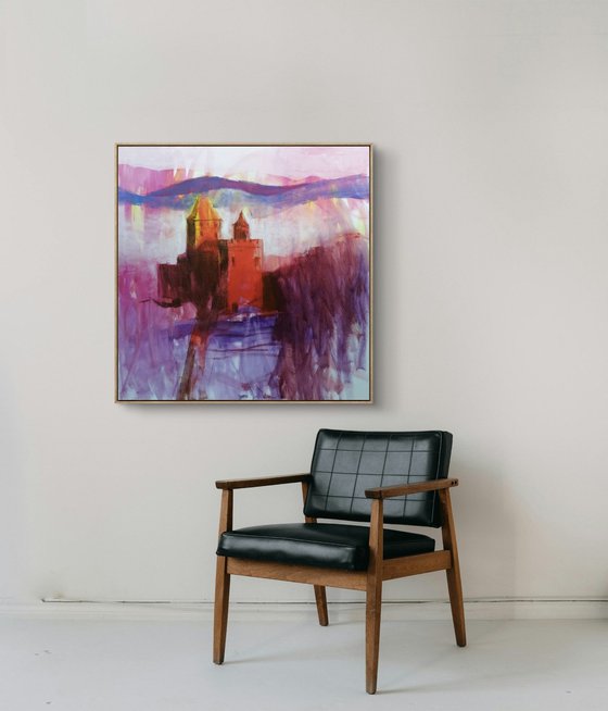 Landschaft Burg Berwarstein Süddeutschland