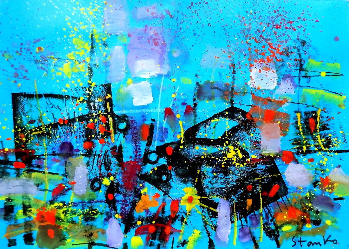  Landscaping On Jazz-Lviii By Stanislav Bojankov, 28 X 20, Artwork For Sale On Artfinder