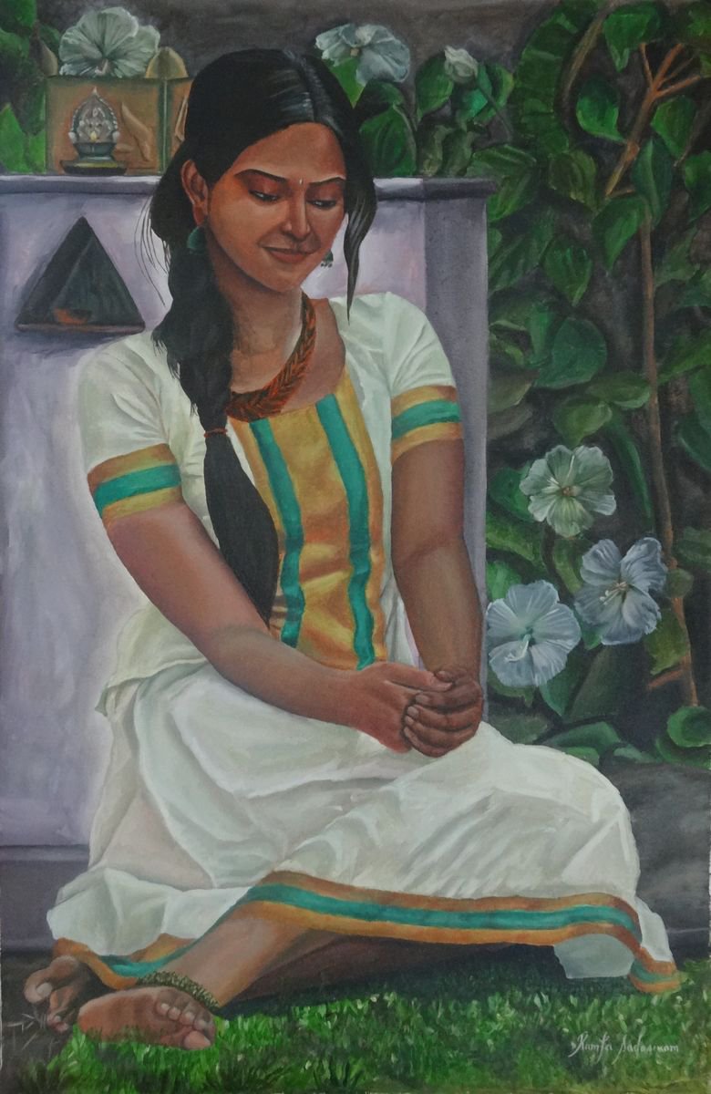 Girl near Thulasi Madam by Ramya Sadasivam