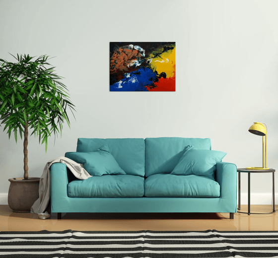 YOUR IN DREAM LAND (ABSTRACT PAINTING READY TO HANG)