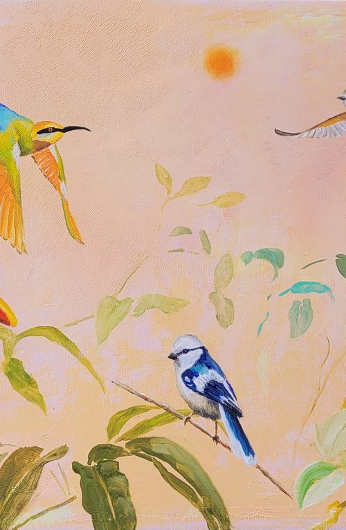 Birds At Sunrise by Lisa Braun