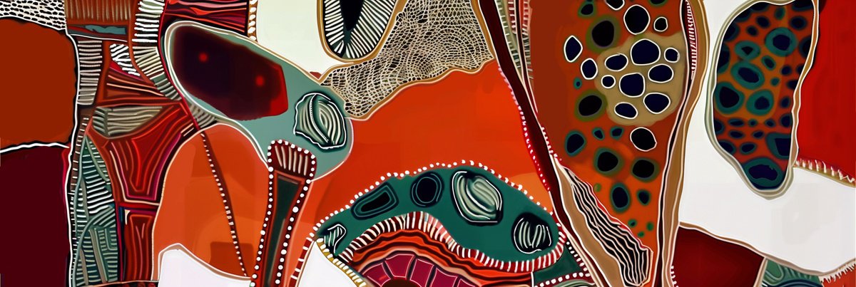 Abstract Acrylic Painting By V+V Kniazievi, 118 X 39", Geometric Abstraction #57, Original Artwork