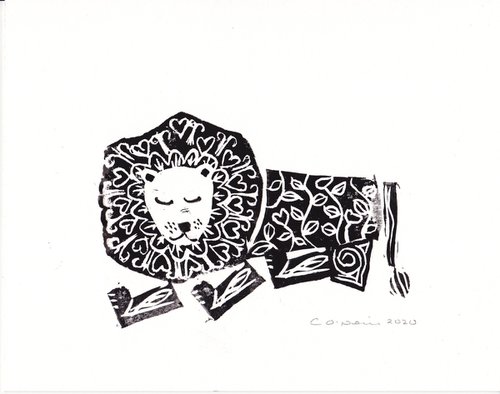 Sleeping Lion by Catherine O’Neill