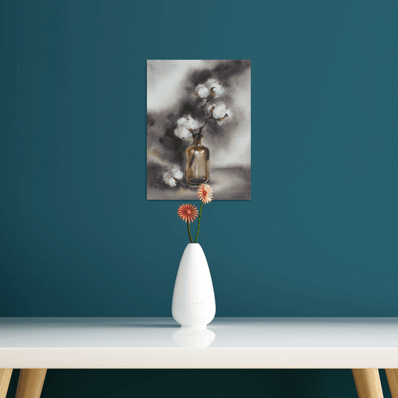 Still life with cotton