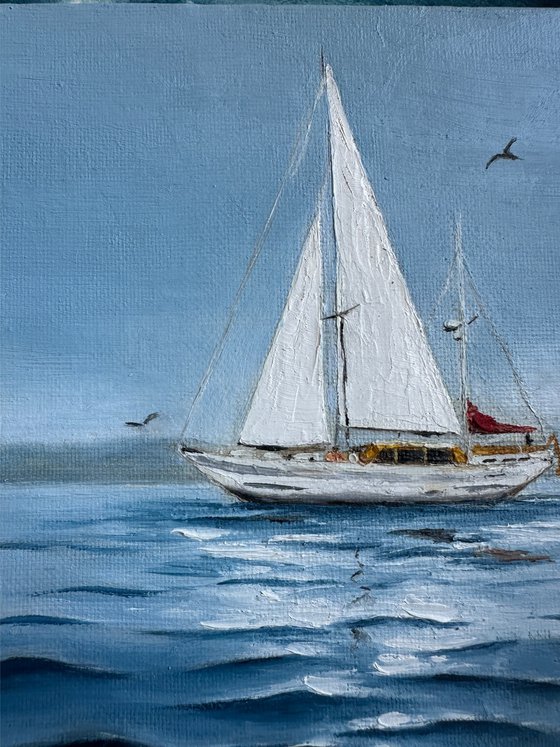 Sailing into the Quiet Blue