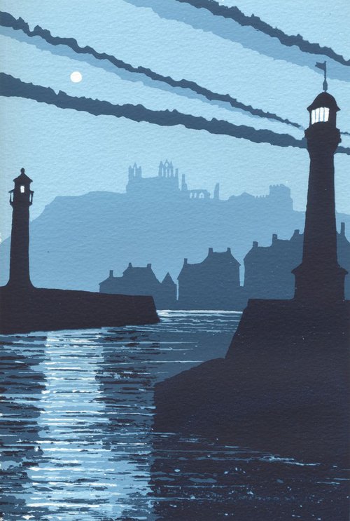 Lighthouses, Whitby by Ian Scott Massie