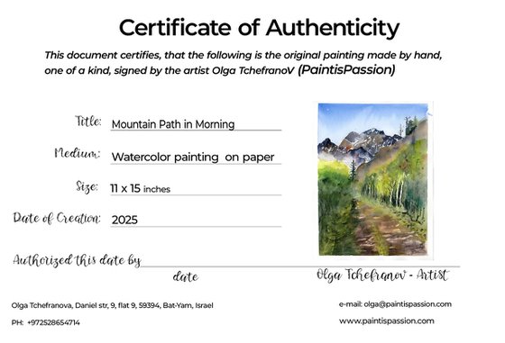 Mountain Path in Morning