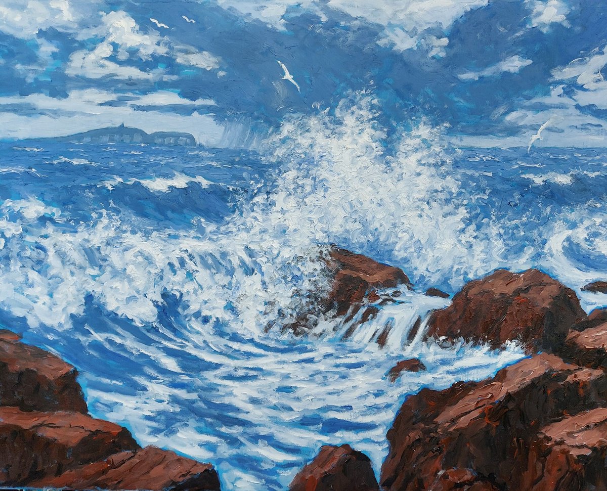 Oil Painting , Seascape #117 By Colin Ross Jack, 30 X 24, Artwork For Sale On Artfinder