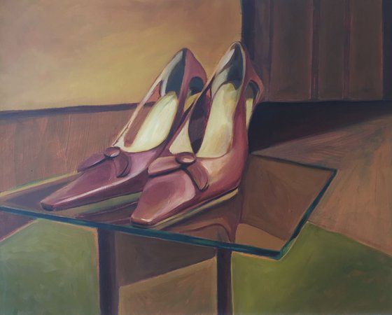 Shoes on a Plinth