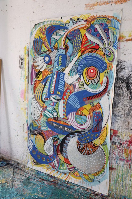 ENERGY FLOWS 125x210cm