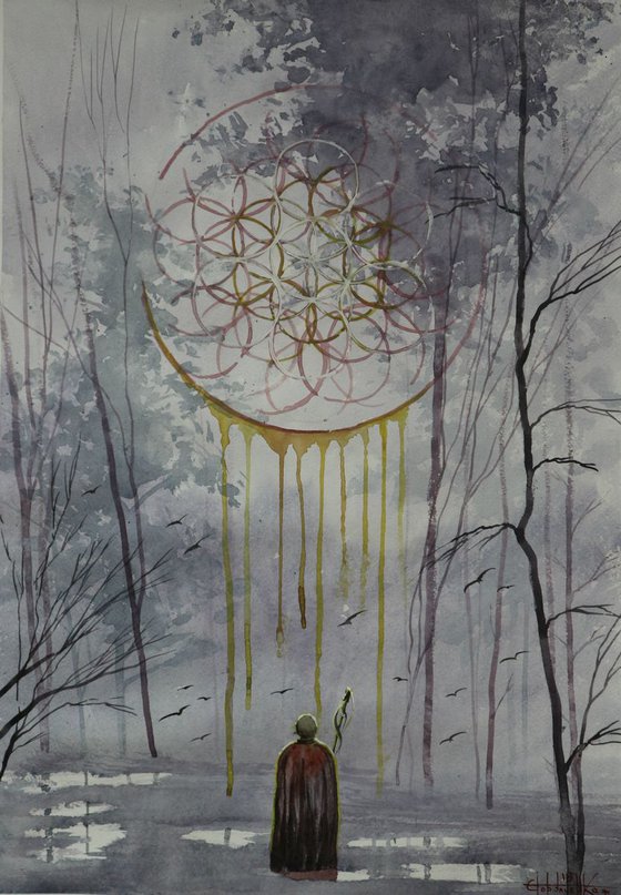 Flower of Life (2019) Watercolor 60*42cm