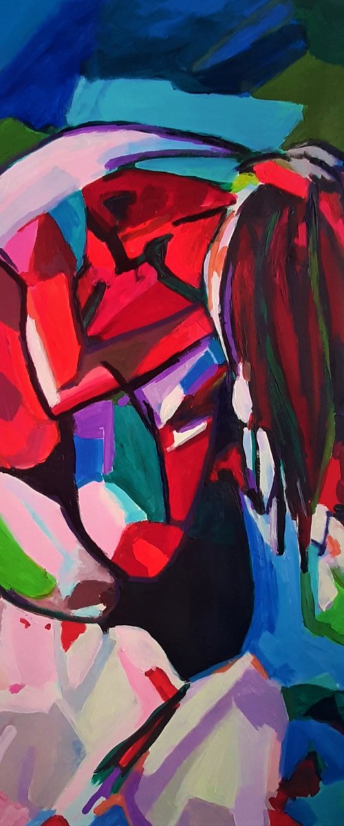 Nude abstract 3 / 100 x 70 cm by Alexandra Djokic