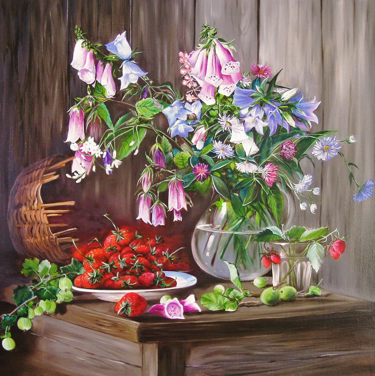 Country Bouquet, Still life by Natalia Shaykina