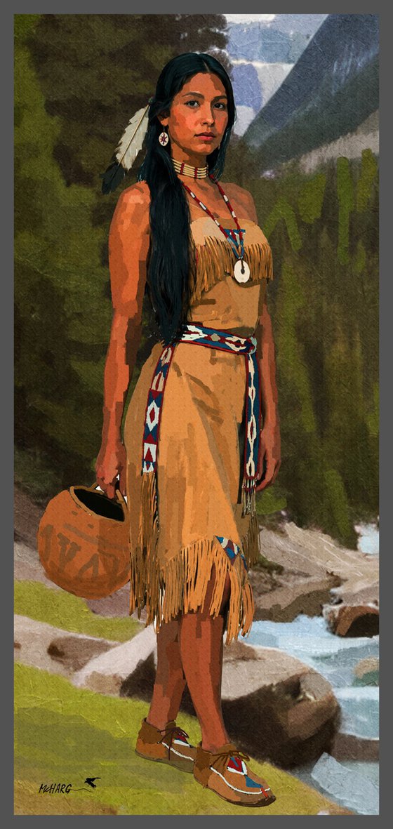 YOUNG CHEROKEE SQUAW