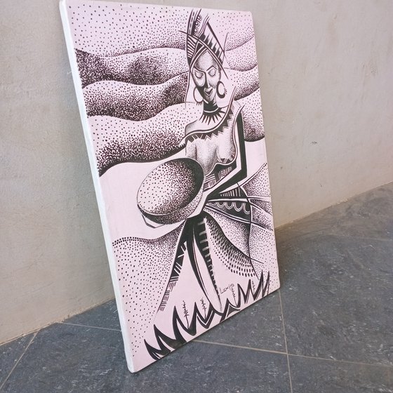 Pretty African woman of grace