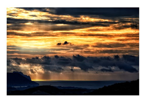 Storm 3. Sunrise Seascape  Limited Edition 1/50 15x10 inch Photographic Print by Graham Briggs