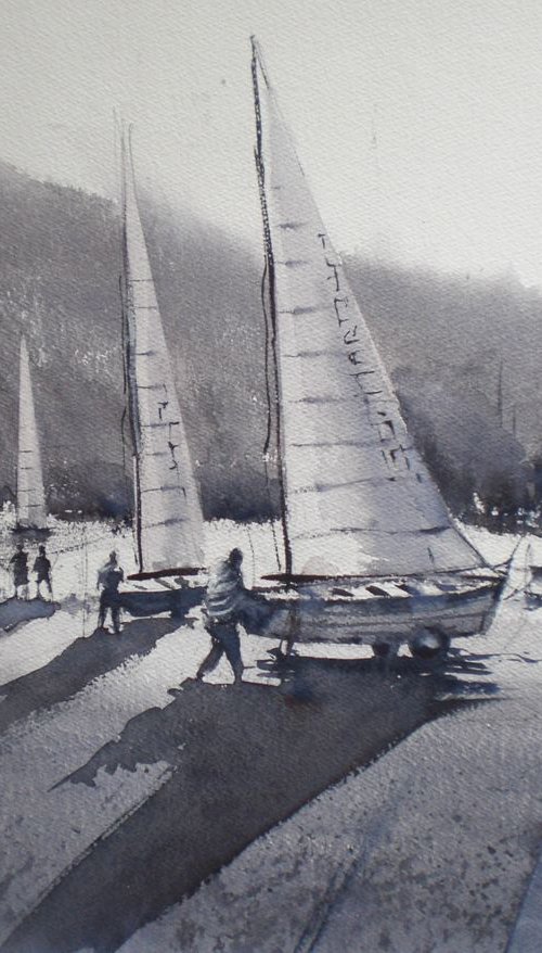 Garda lake - sailboats by Giorgio Gosti