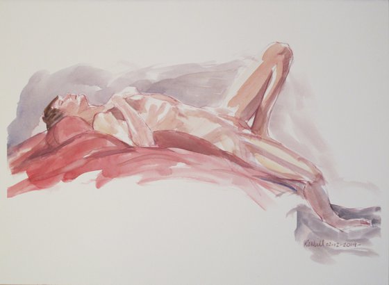 reclining male nude
