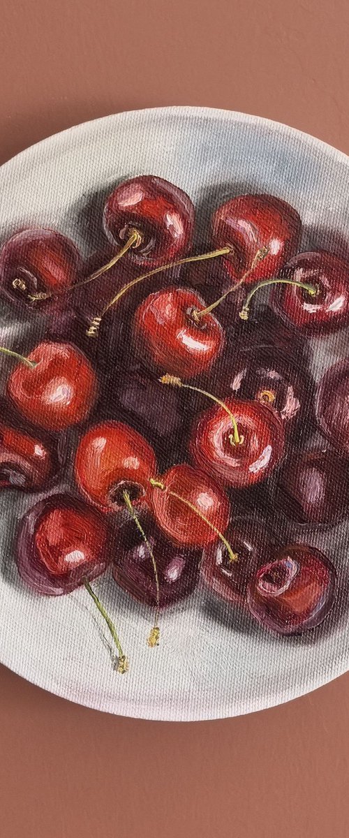 Sweet ripe cherry by Leyla Demir