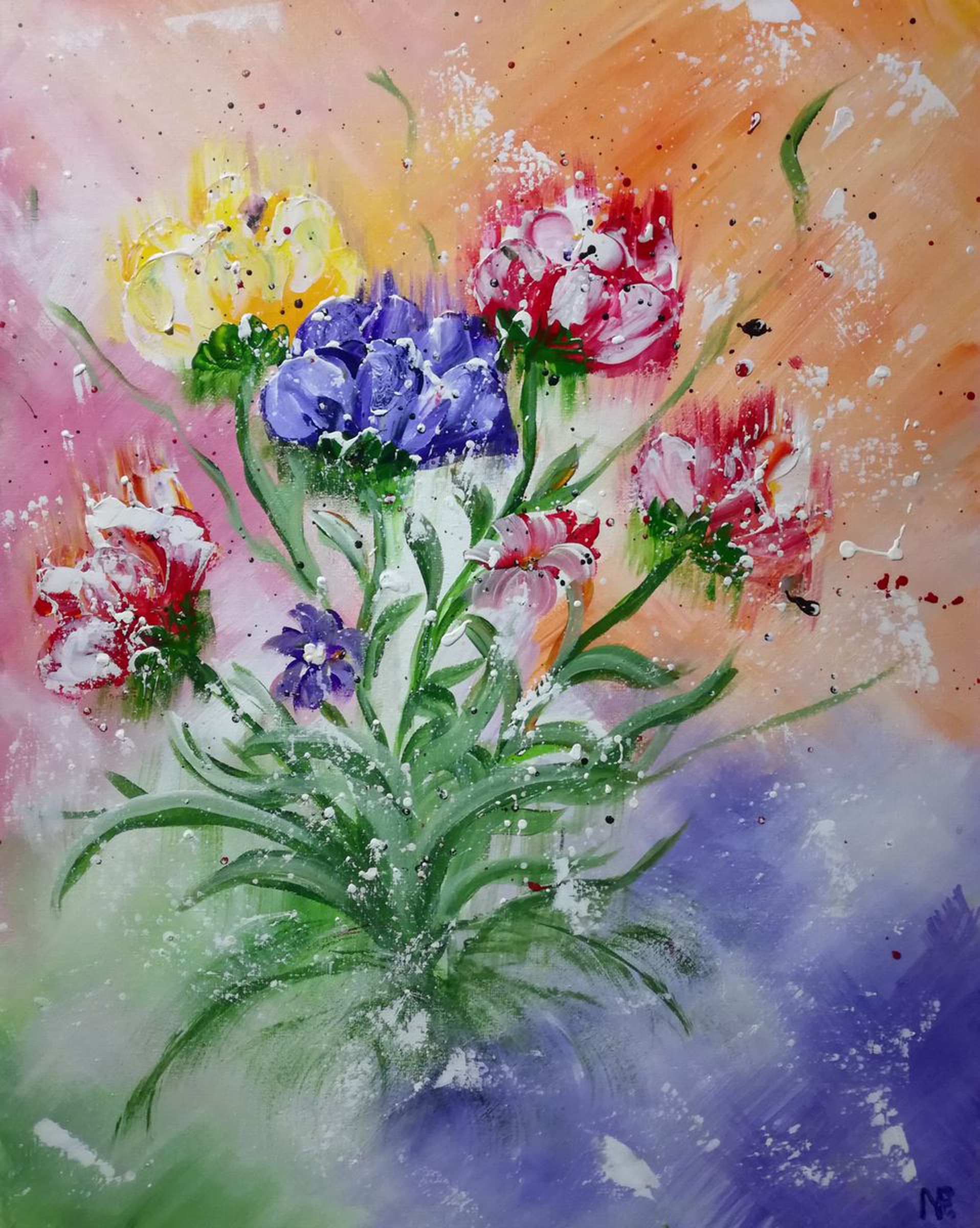 The Dance Of Flowers Gift Light Floral Art P Artfinder
