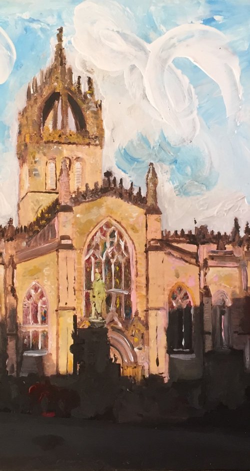 A View of the High Kirk of Edinburgh by Andrew  Reid Wildman
