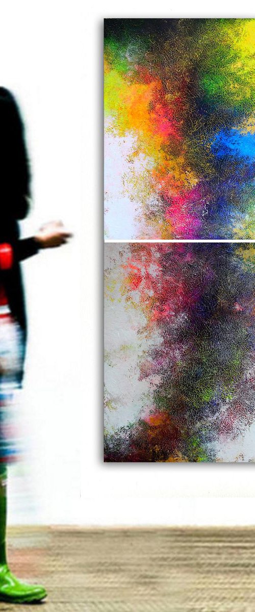 180x90cm. /  Abstract Painting / Alex Senchenko ©2019 / Embodiment by Alex Senchenko
