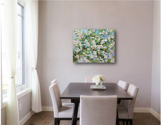 Blossom Serenity - Original Impasto Painting