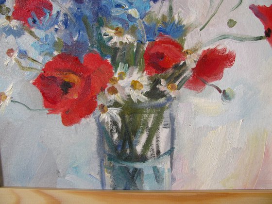 Bouquet with poppies