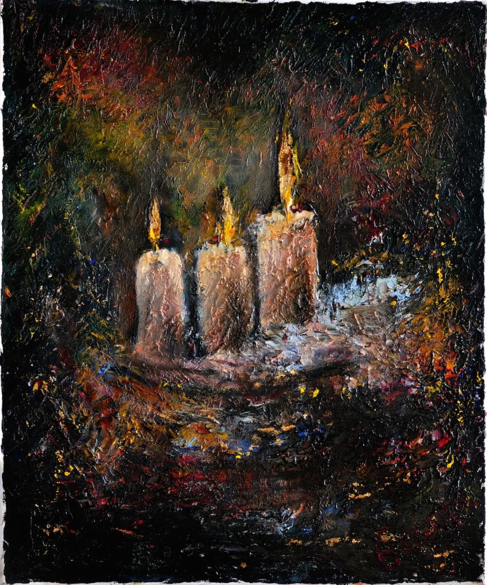Candles. By Leo Baxiner, 20 X 24, Artwork For Sale On Artfinder