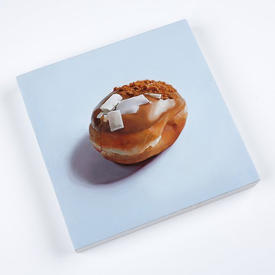 Doughnut on Blue