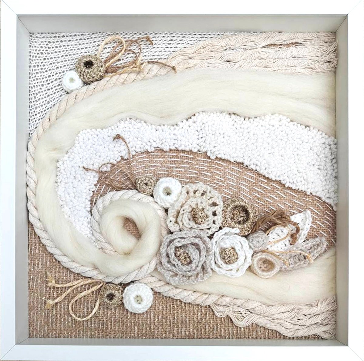 Organic Relief , White Gold By Vio Valova, 15 X 15, Artwork For Sale On Artfinder