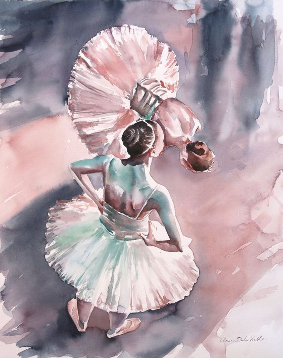 Ballerina Painting "In The Wings II"