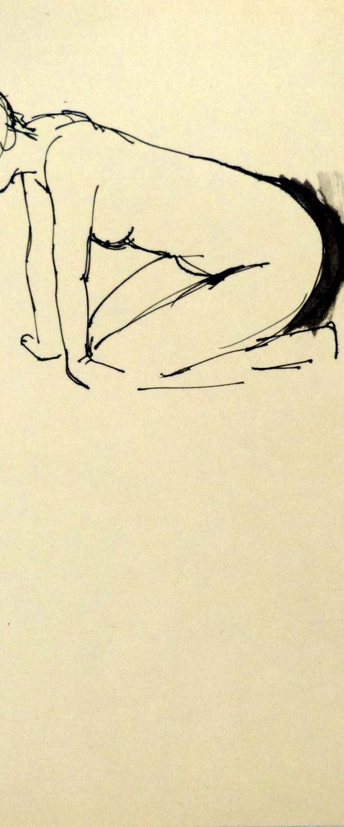 The Nude, life sketch by Frederic Belaubre