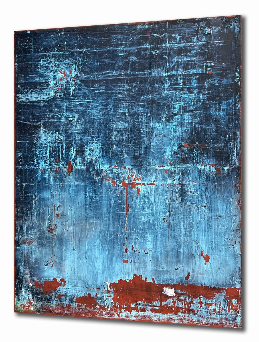 Abstract Acrylic Painting By Robert Tillberg, 36 X 48", Slowly Melting, Original Artwork