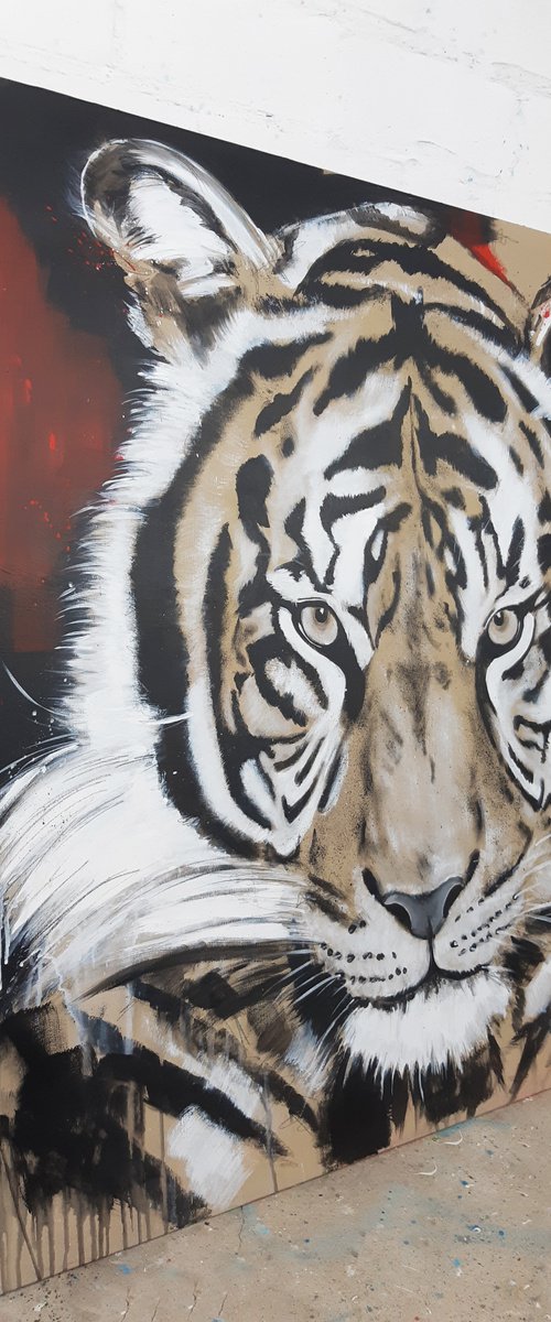 TIGER 2 - Work Series Big Cats by Stefanie Rogge