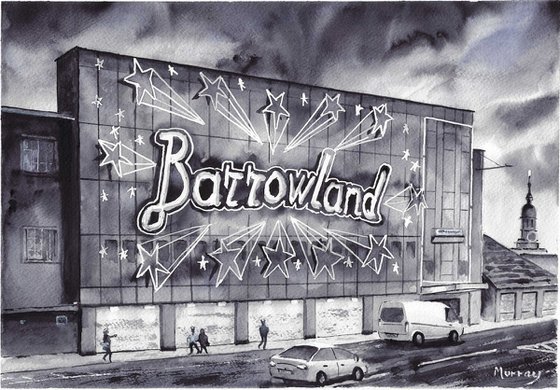 Glasgow Barrowlands Original Watercolour Scottish Artist